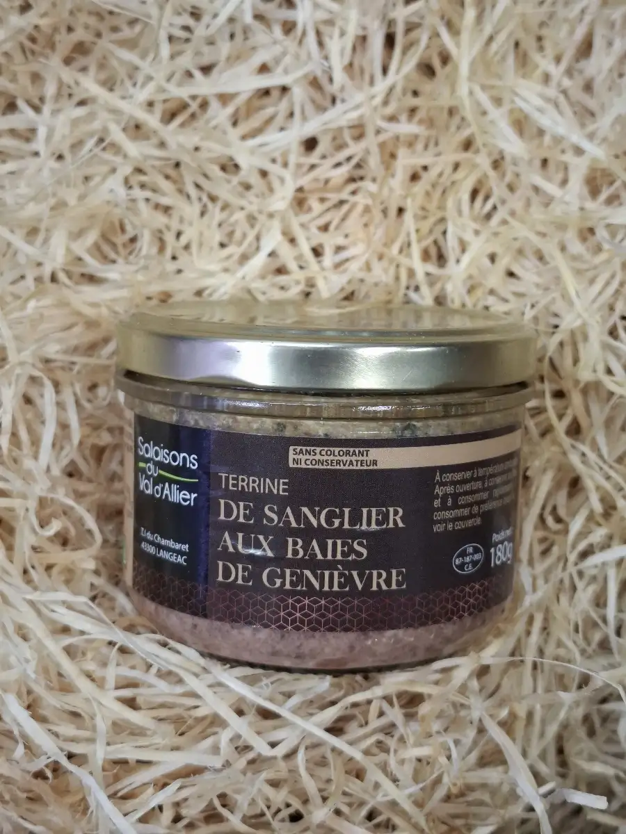 Terrine de sanglier aux baies de genièvre