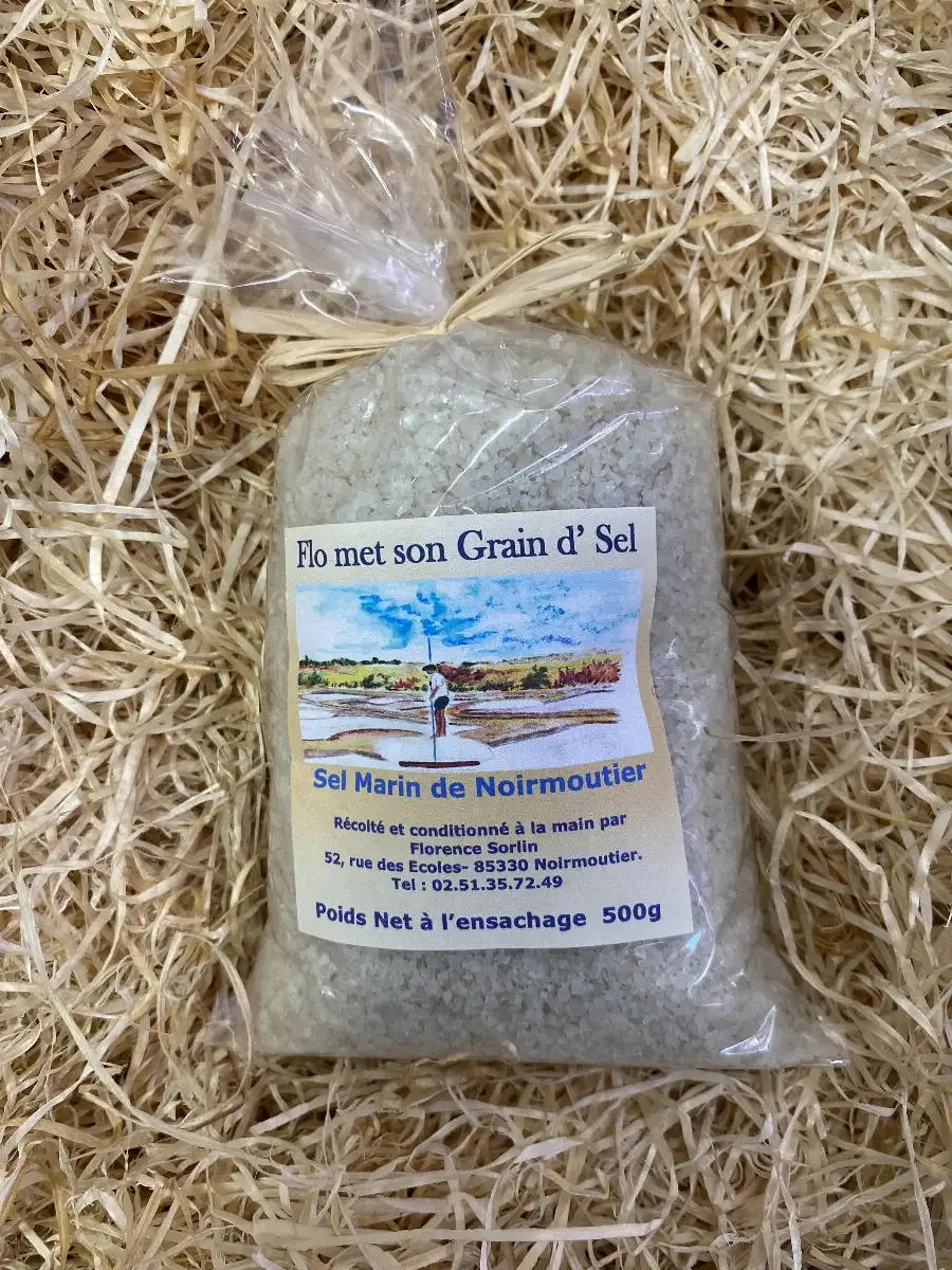 SEL MARIN DE NOIRMOUTIER FLO MET SON GRAIN D'SEL (500 g)
