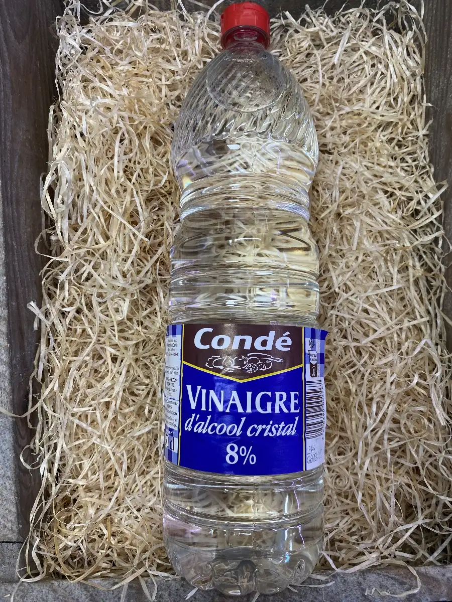VINAIGRE D’ALCOOL CRISTAL 8 % D’ACIDITÉ CONDÉ (150 cl)