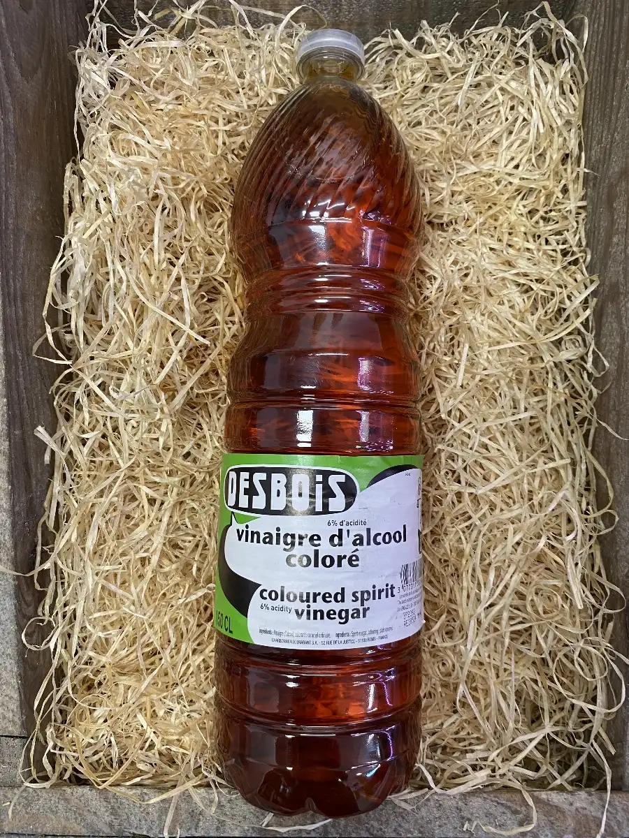 VINAIGRE D’ALCOOL COLORÉ  DESBOIS 6 % D’ACIDITÉ (150 cl)