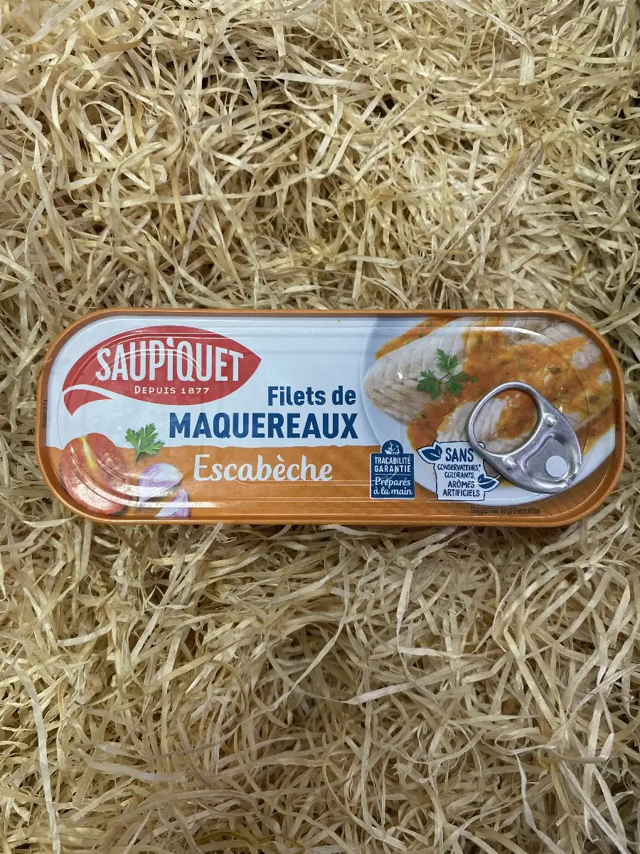 Saupiquet Filets de maquereaux à la sauce escabèche (169 g)