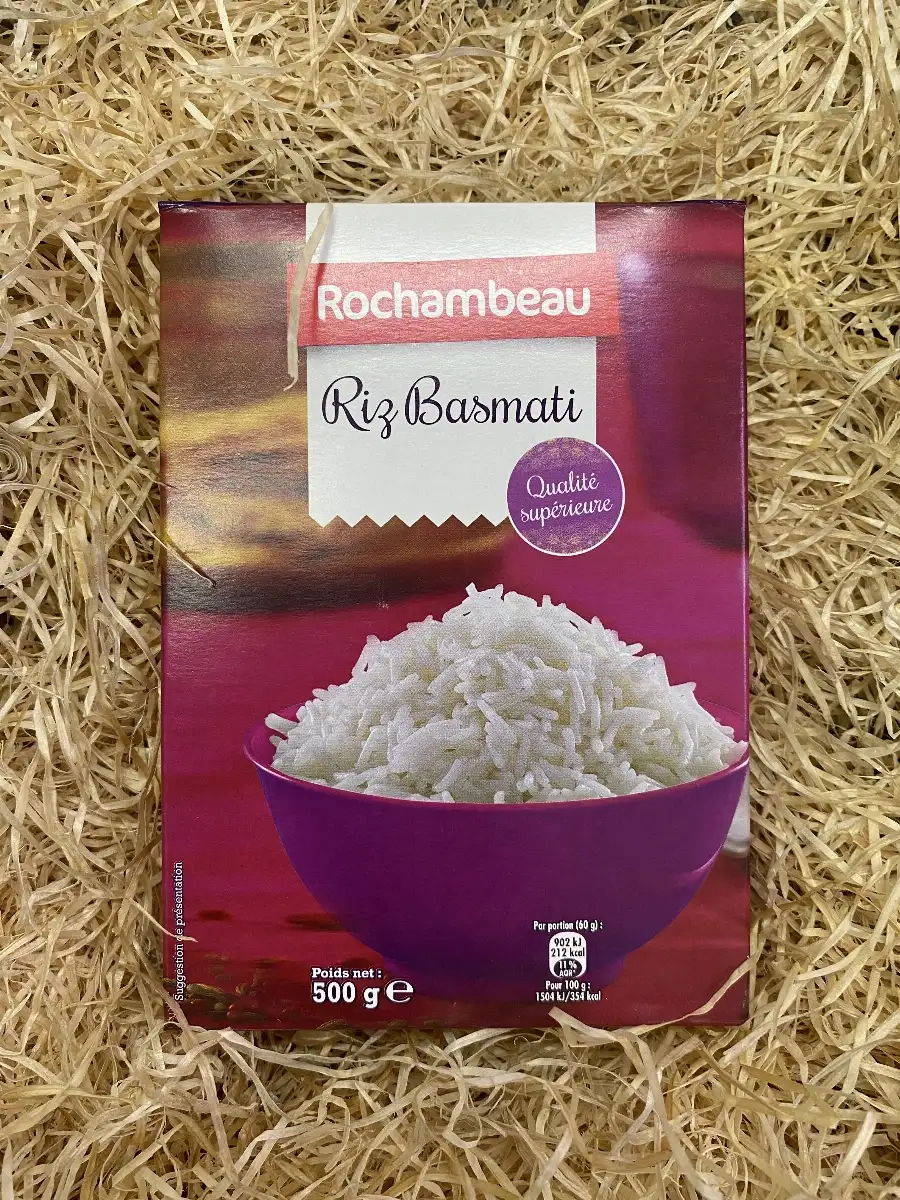 Riz Basmati Rochambeau Qualité Supérieure (500 g)