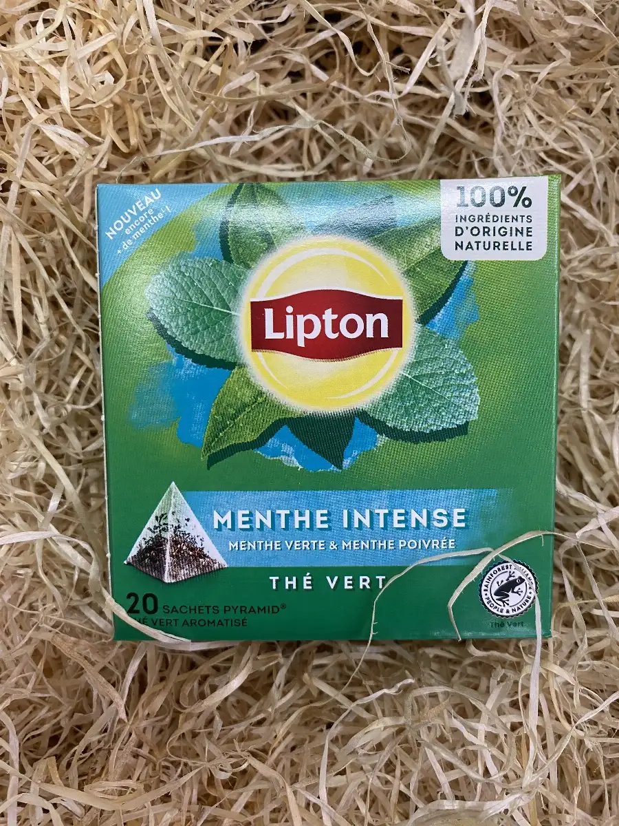 Lipton Thé Vert Menthe Intense (20 Sachets Pyramid)