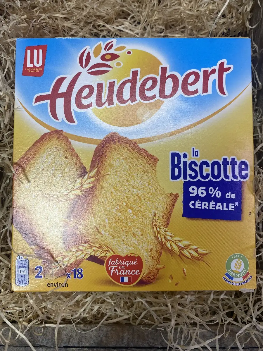 LU Heudebert Biscottes 96 % de Céréales (2 x 18)
